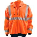 Occunomix Hi-Vis Premium Wicking Hoodie, Class 3, Hi-Vis Orange, XL,  LUX-SWT3HZ-OXL